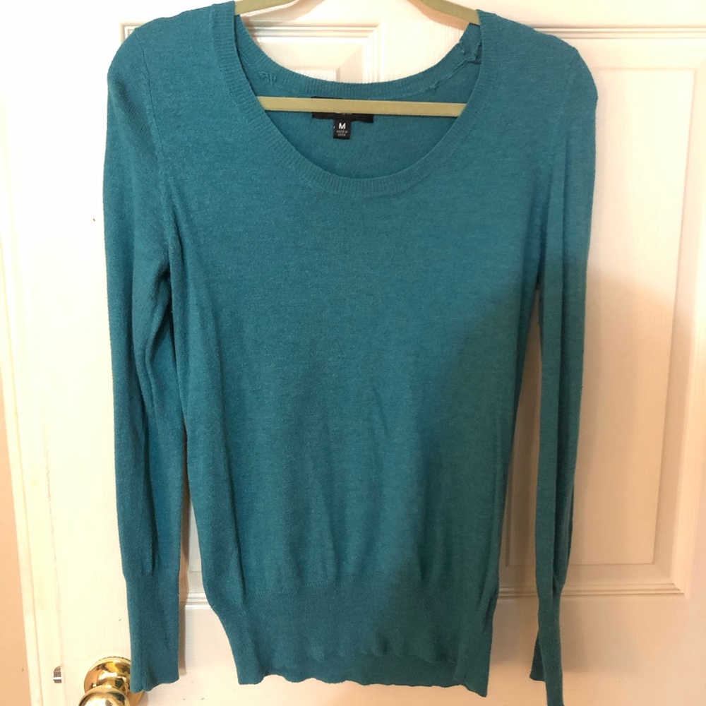 Teal sweater